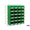 Triton Products Stacking Hanging Interlocking Bins, Polypropylene, Green, 7-3/8" L x 4-1/8" W x 3" H, 24 CT 3-220GRN - alternate 2